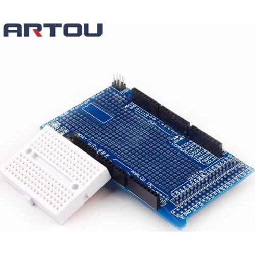 1PCS MEGA2560 Prototype Shield ProtoShield V3 with mini Breadboard 170