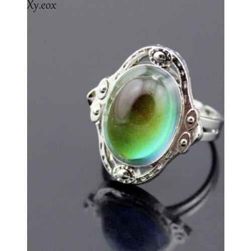 1PC Fashion Magic Temperature Control Changing Color Mood Finger Ring Gift