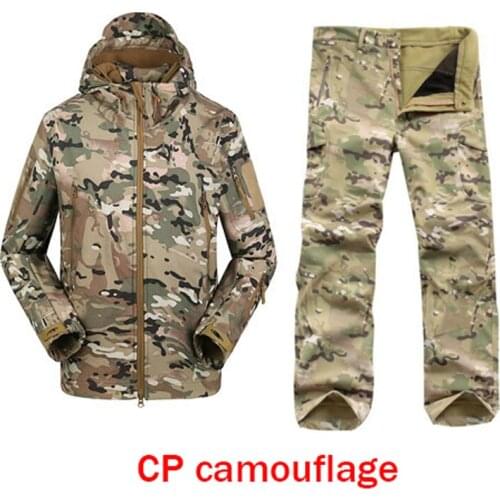 2016 TAD Tactical Outdoors Hoodie tatico Jacket Set Men Waterproof Sport Camo Hunting Clothing Set Pants+Military Jacket Hoodies