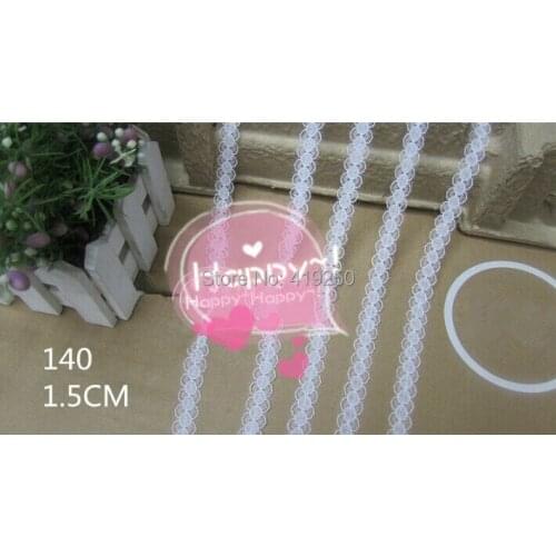 400yard 1.5cm wide Cheap Handicrafts many colors Net Lace Trim Ribbon Flat Lace Trim Gorgeous Wedding Crafts Sewing 15colors