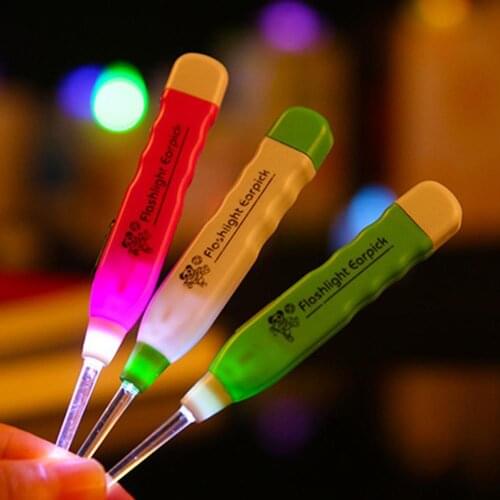 50% Hot Sale 1Pc LED Flashlight Earwax Remover Ear Pick Cleaning Tool with 3 Replacement Head