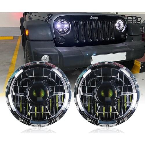 7 inch Laser LED Headlight with DRL For Jeep For Motorcycle