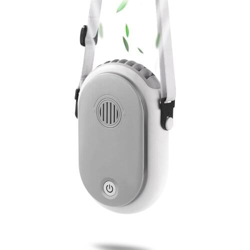 2000mAh Battery Aromatic Hanging Neck Fan Portable Hands Free Desktop Wearable Personal Fan with Adjustable Lanyard for Outdoors