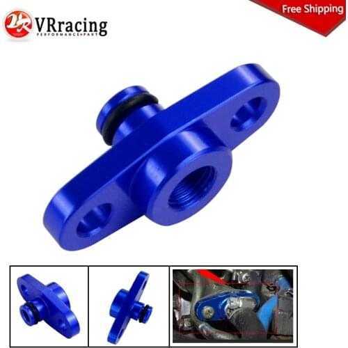 FREE SHIPPING - Blue 1/8 NPT Fuel Rail Pressure Regulator Adapter for NISSAN TOYOTA SUBARU VR-FPA12