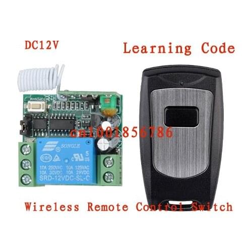 Wireless RF Remote Control SwitchDC 12V 10A 1CH Waterproof Transmitter With Battery+ Receiver+Case