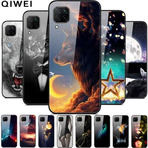 For Samsung Galaxy A12 Case Tempered Glass Hard PC Back Cover For Samsung A12 Phone Cases For GalaxyA12 A 12 Fashion Shell Coque