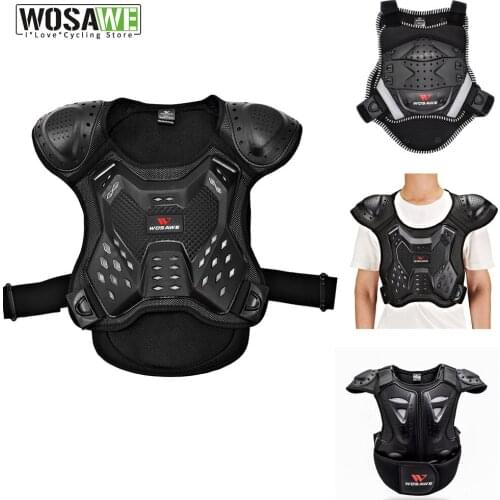 Kids Vest Armor Chest Back Protection Jacket Motorcycle Skate Ski Snowboard Body Protective Armor Gear Chidrens Vests