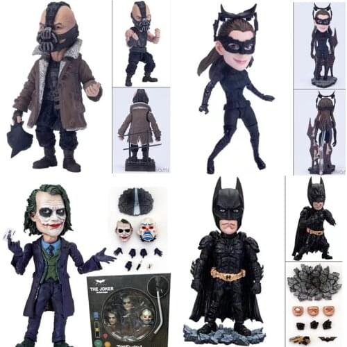 Movie The Dark Knight Bruce Wayne Joker Bane Action Figure Movable Eyes Joint Collectible Model Toys Doll Gift