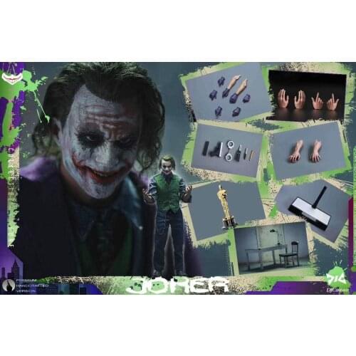 EX001 1/6 Interrogation Clown Full Set Action Figure Joker 12 Inch Figure For Collection In Stock