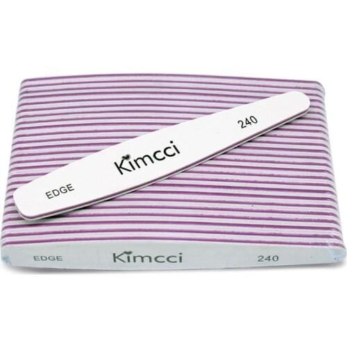 Hot Sale Kimcci 25pcs Good Quality Nail File Manicure Tools Set Sandpaper Slim Buffer EDGE 240 Nail Art Salon Manicure Supplies
