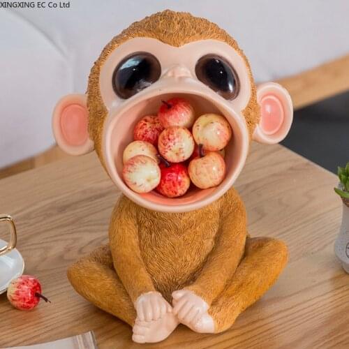 Creative Monkey Tray Decoration Storage Decoration Animal Storage Pendulum Plate Desktop Decoration Home Decoration Accessories