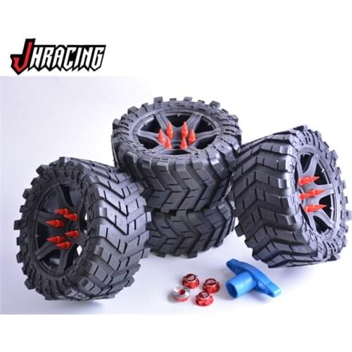 MadMax Wide & Thick Off-Road Wheel Set with Adapter Nut and Tool for 1/5 TRAXXAS X-MAXX