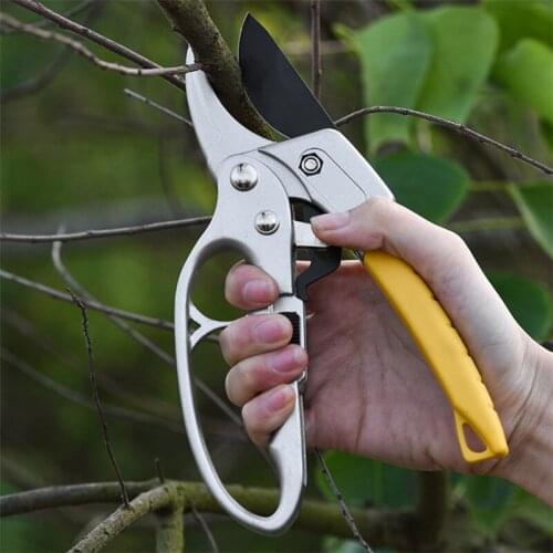 Metal Garden Pruning Shear Carbon Steel Manual Fruit Tree Cutters Gardening Plants Grafting Scissors Branch Pruner Trimmer Tools