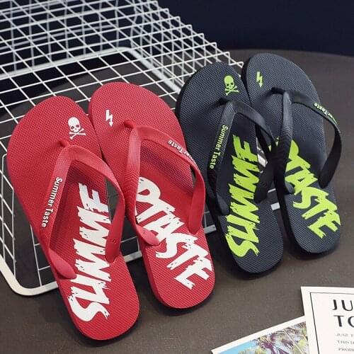 Men Shoes Summer Men Flip Flops High Quality Beach Sandals Anti-Slip Zapatos Hombre Casual Wholesale Men Outdoor Slippers