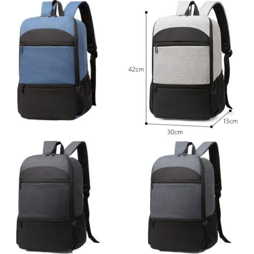 New casual backpack mens fashion contrast color wear-resistant backpack 42*30*13cm