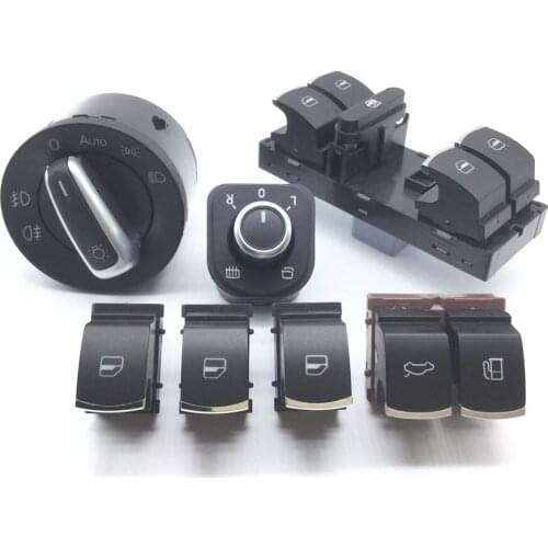 Window Headlight Mirror Tailgate & Fuel Flap Control Switch For VW Passat B6 CC Jetta Mk6 Tiguan 5ND 959 857,5ND 959 855