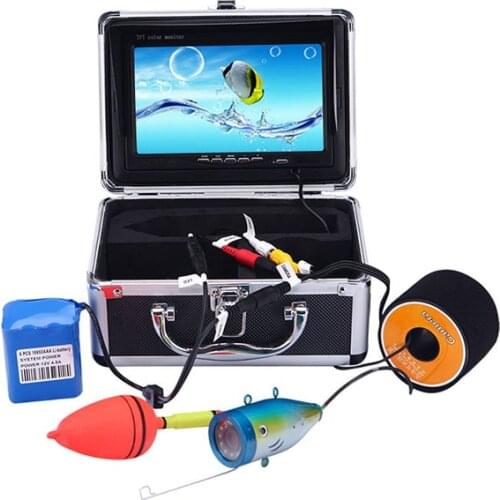 15m 30m 50m 7'' lcd monitor fish finder camera 12pcs IR light underwater ice fishing camera