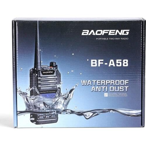 Baofeng BF-A58 Long distance waterproof walkie talkie IP67 marine high-power dual-segment dual-display keyboard two way radio
