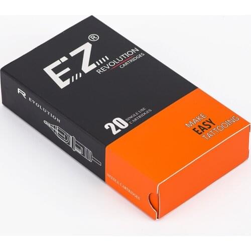 RC1207RS-1 EZ Revolution Cartridge Tattoo Needles Round Shader #12 (0.35 mm) Regular Long Taper Rotary Machine Supply 20 pcs