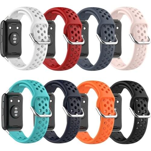Rubber Strap for Huawei Watch Fit Smart Wristband Bracelet Accessories High Quality Replacement Sport Band