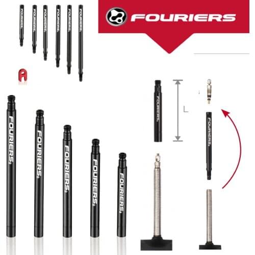 FOURIERS VL-PE002 Bicycle Presta valve extender 1set=2pcs bike france Presta valve with tool 20/30/40/50/60/70