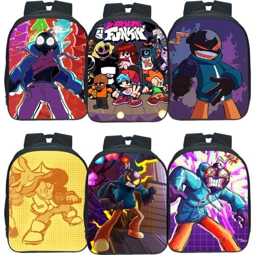 Friday Night Funkin Backpack Children Bag Student School Bag Girl Bags Boys Bookbag Double-layer Backpack Game Rucksack Mochila