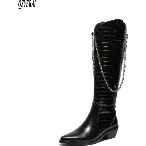 New winter natural Genuine leather Knee high boots women boots Motorcycle boots Fur one 100% cowhide western female snow boots