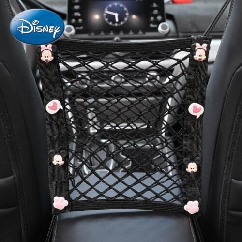 Disney Car Seat Storage Net Pocket In-car Child Safety Protection Car Storage Bag Storage Box