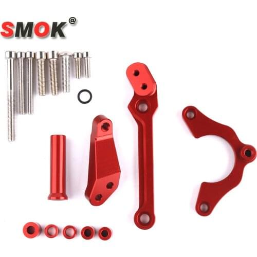 SMOK For Kawasaki Z900 2017 2018 Motorcycle Accessories CNC Aluminum Adjustable Steering Damper Stabilizer Bracket Mounting Kit