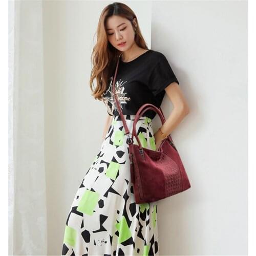 Crossbody Bags for Women Tote Bag 2020 Leather Alligator Ladies Hand Shoulder Bags Designer Handbags