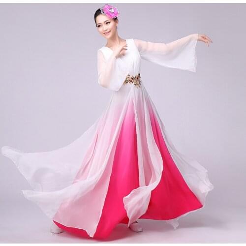 Traditional Women gradient color Tang Ancient Chinese Costume Beautiful Dance Costume Princess Dynasty Opera Chinese Dress