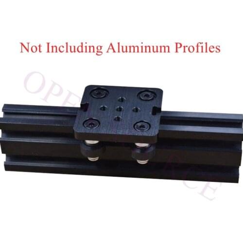 1sets T6x50x50mm Openbuilds Mini V Gantry Set V Gantry plate for 3D Printer V-slot Mini V Linear Actuator System