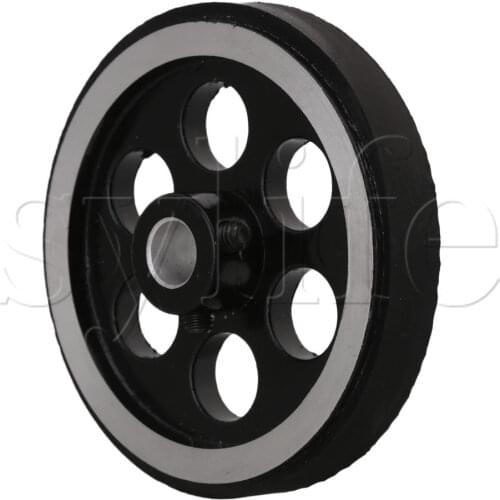 200x8mm Industrial Aluminum Rubber Measuring Rotary Encoder Meter Wheel