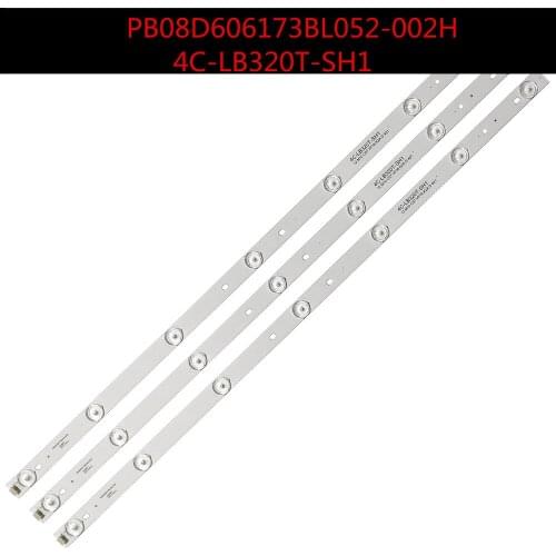 3pieces/lot for 32L20 led backlight PB08D606173BL052-002H 4C-LB320T-SH1 LED32C371 LED32B500 4C-LB320T-HQ2 32RTB32M06A0 7lamps