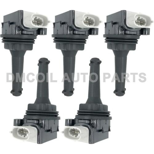 5 PCS IGNITION COIL FOR VOLVO C30 C70 II S40 II S60 I S80 I II V50 V70 II III T5 2.0L 2.4L 2.5L 8677837 / 30713417 / 0221604011