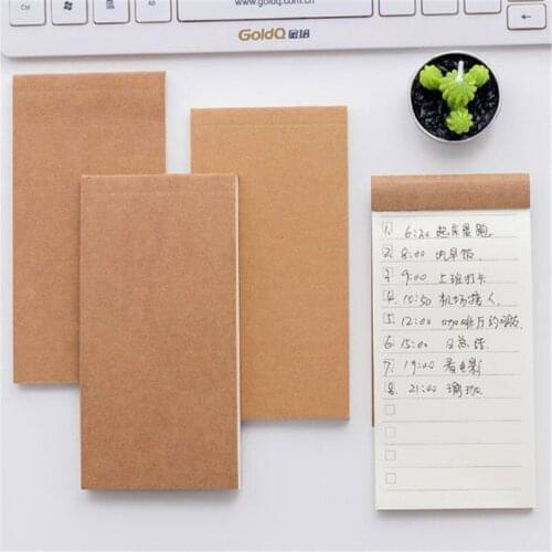 50 Pages Kraft Paper Pocket Memo Pad Notepad Stationery To Do List Tear Checklist Scrapbooking Note Pad School Office Supply