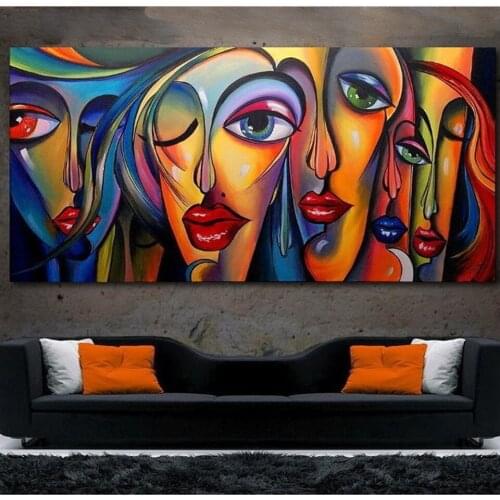 Abstract Girl Big Eyes Diamond Painting Full Round Square 5D DIY Diamond embroidery paste Art Crafts Gift Home Decor art P303