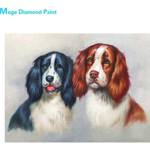 English Spring Spaniel Diamond Painting Animal Dog Round Full Drill Nouveaute DIY Mosaic Embroidery 5D Cross Stitch Home Decor