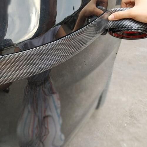Car sticker carbon fiber rubber molding threshold protector for Chevrolet Cruze TRAX Aveo Lova Sail EPICA Captiva Malibu Volt