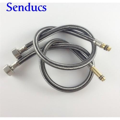 Free shipping high quality stainless steel braided hose for faucet accessories faucet hose and hot cold flexible hose