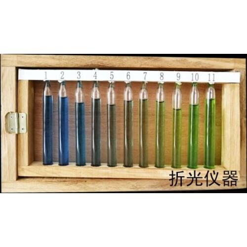 21-Color Seawater Colorimeter Water Colorimeter Fulur Water Quality Detection Colorimeter Marine Wooden Box Packaging