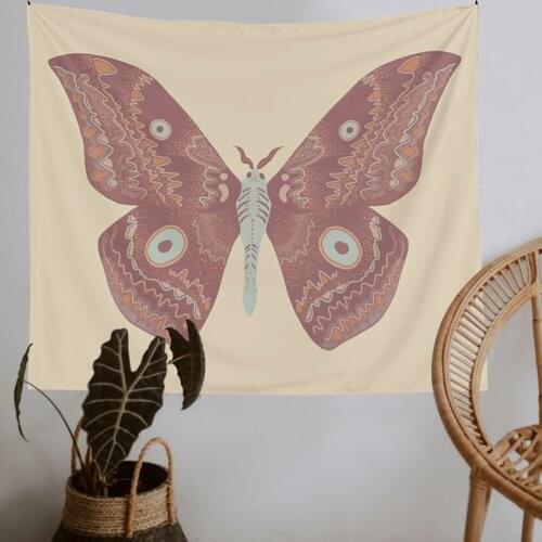 Butterfly Pattern Tapestry INS Cover Beach Towel Picnic Yoga Mat Home Decoration Wall Hanging