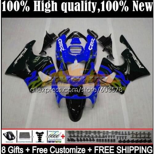 Body For HONDA CBR893RR CBR900RR CBR 893RR 1994 1995 1996 1997 31CL.156 CBR900 CBR893 CBR 893 RR 94 95 96 97 Fairing blue flames