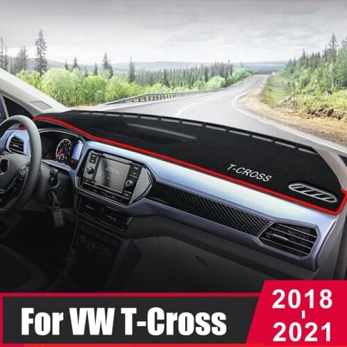 For Volkswagen VW T-CROSS T CROSS 2018 2019 2020 2021 Car Dashboard Cover Mat Sun Shade Pad Instrument Panel Carpet Accessories