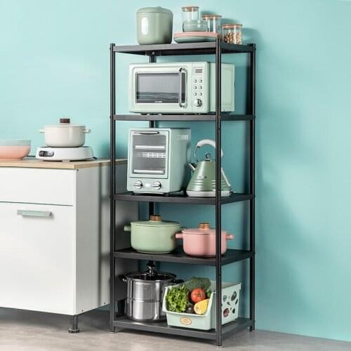 Kitchen supplies kitchen storage rack Widened and thickened stainless steel storage rack Microwave oven rack The oven rack