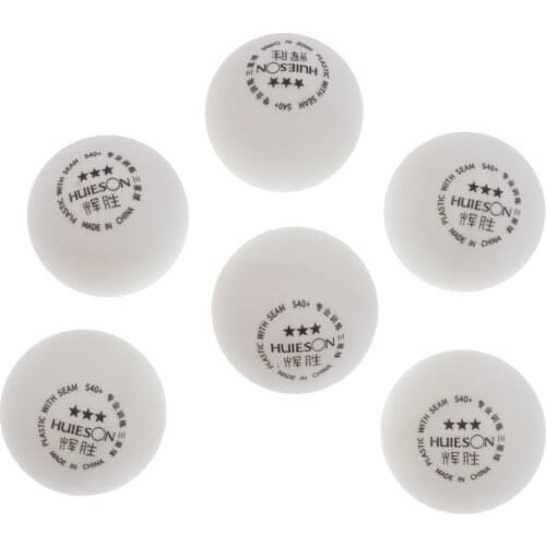 Set of 6 PREMIUM 3-Star Table Tennis Balls 40 + Mm Official Ball