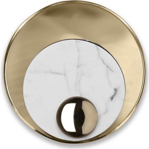 Nordic living room background wall circular wall lamp corridor aisle bedside designer creative simple art decorative lamp