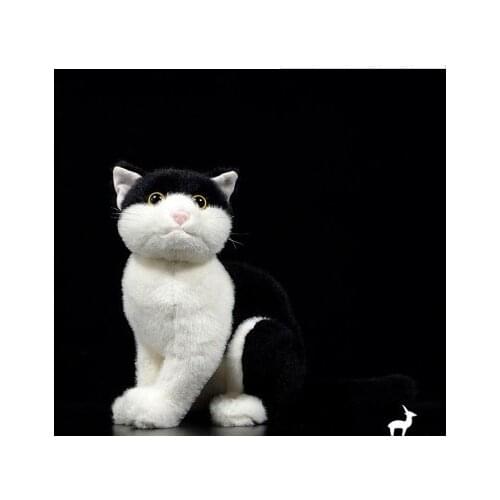 New Arrival 23cm Cows Cat Soft Stuffed Plush Toys Real Life Lovely Animals Toy For Children Gift Home Ornament