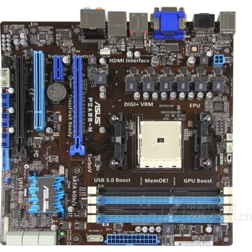 Original Motherboard for ASUS F2A85-M DDR3 Socket FM2 USB2.0 USB3.0 64GB DVI HDMI VGA A85X Desktop motherborad Free shipping