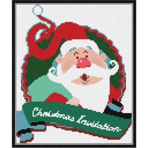 Merry Christmas 2 Diamond Painting Full Drill Square Cartoon Picture of Rhinestones Diamond Embroidery Icons Mosaic Home Decor